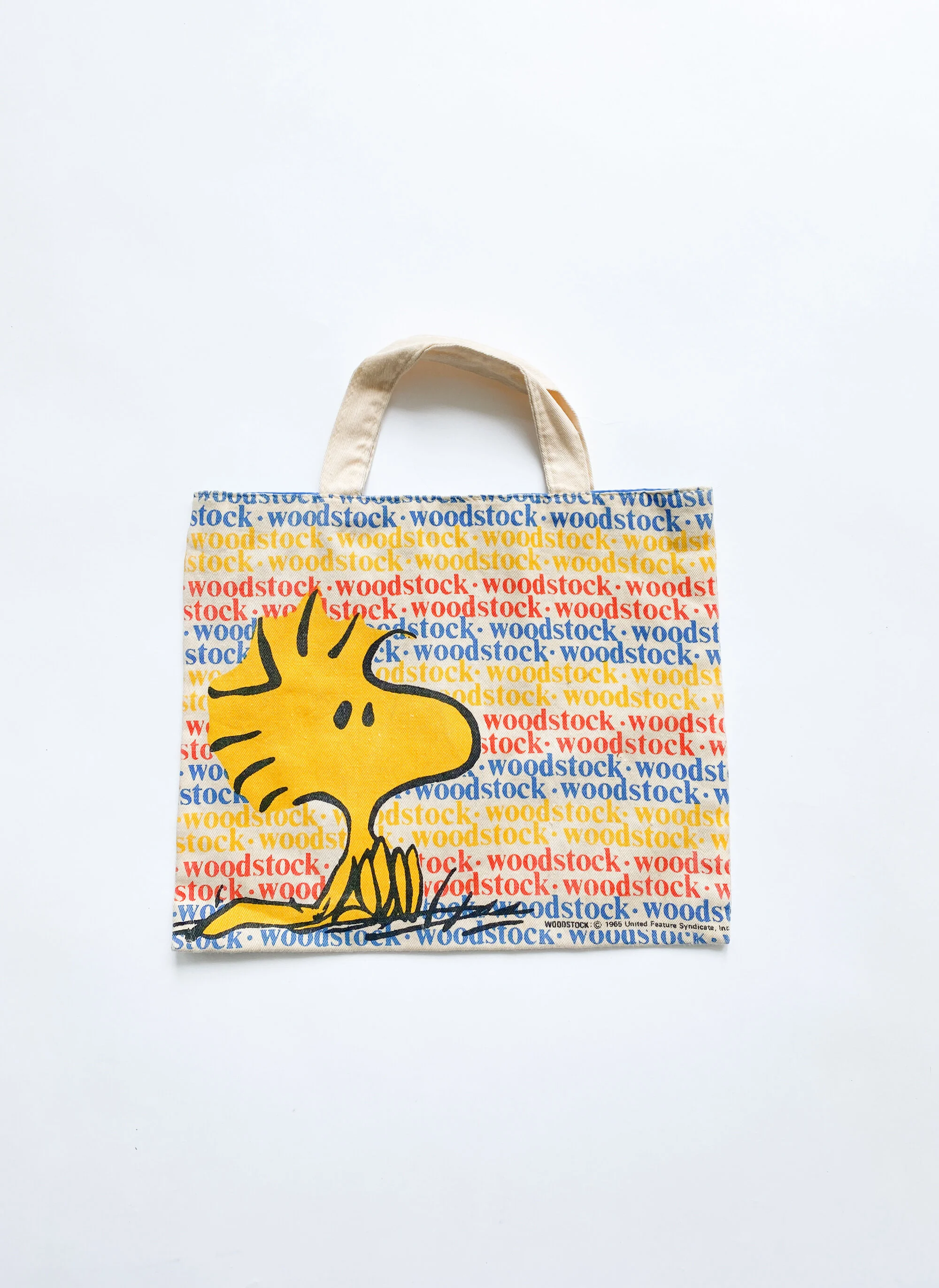スヌーピー ハンドバッグ 昭和レトロ ヴィンテージ 1965 ウッドストック 1965 Peanuts 